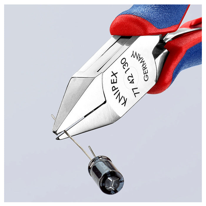 Kìm cắt linh kiện điện tử, có nang trợ lực, đầu mũi nhọn KNIPEX chiều dài từ 115mm - 130mm, khả năng cắt từ 0.3mm - 1.6mm