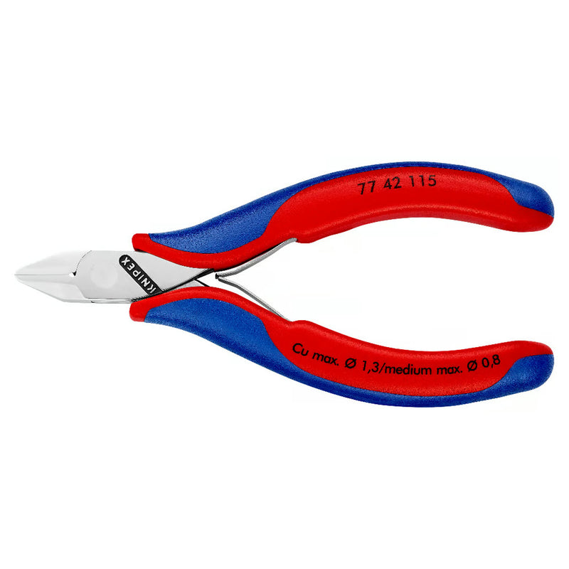 Kìm cắt linh kiện điện tử, có nang trợ lực, đầu mũi nhọn KNIPEX chiều dài từ 115mm - 130mm, khả năng cắt từ 0.3mm - 1.6mm