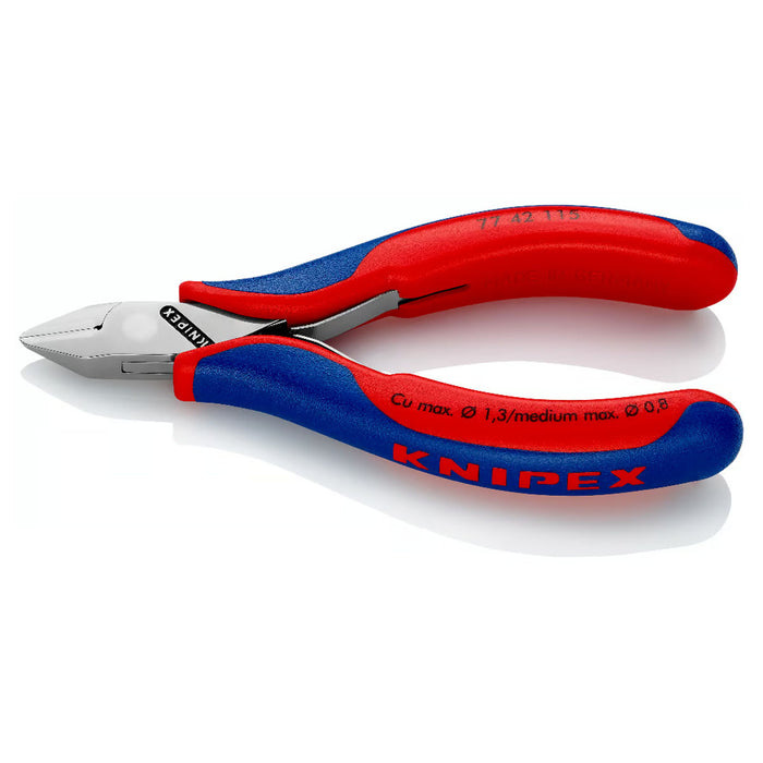 Kìm cắt linh kiện điện tử, có nang trợ lực, đầu mũi nhọn KNIPEX chiều dài từ 115mm - 130mm, khả năng cắt từ 0.3mm - 1.6mm