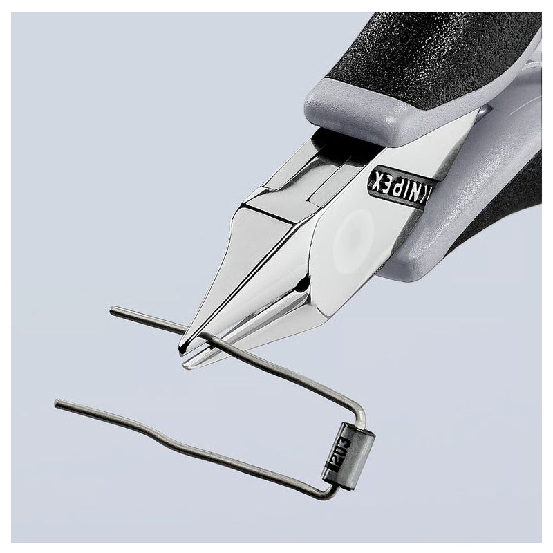 Kìm cắt linh kiện điện tử, chống tĩnh điện, đầu mũi nhọn bè KNIPEX 77 52 115 ESD chiều dài 115mm, khả năng cắt từ 0.3mm - 1.0mm