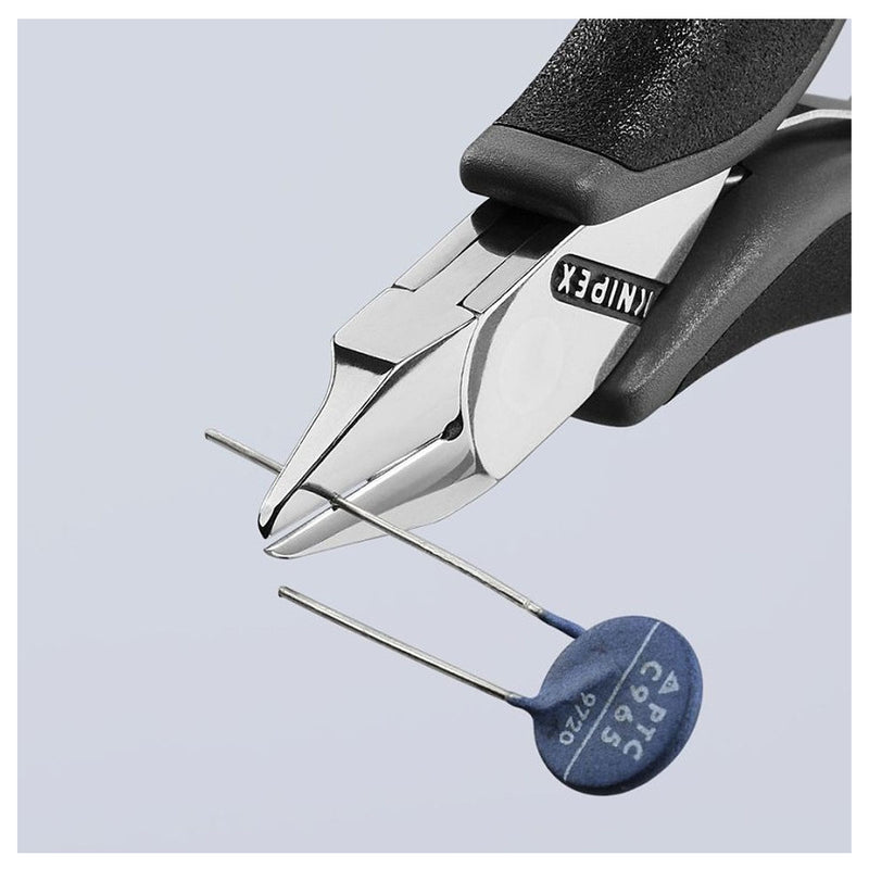 Kìm cắt linh kiện điện tử, chống tĩnh điện, đầu mũi nhọn nhỏ KNIPEX 77 72 115 ESD chiều dài 115mm, khả năng cắt từ 0.3mm - 0.8mm