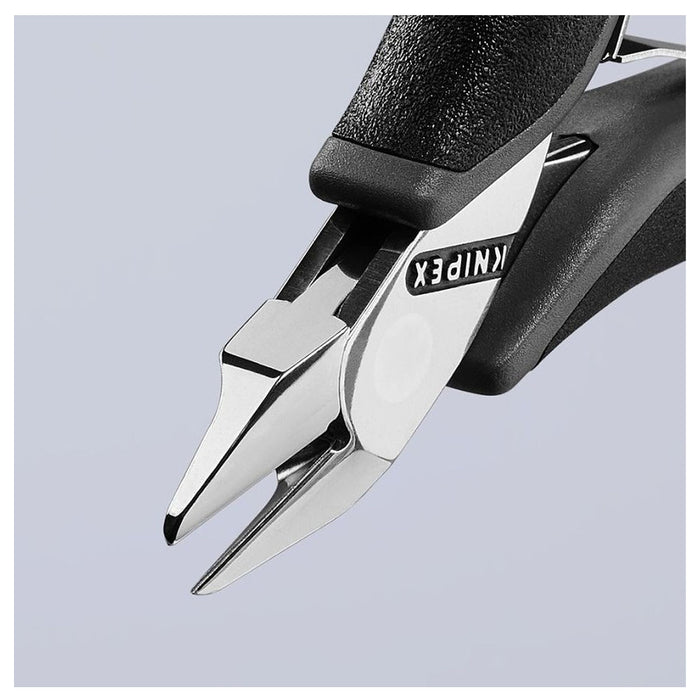 Kìm cắt linh kiện điện tử, chống tĩnh điện, đầu mũi nhọn nhỏ KNIPEX 77 72 115 ESD chiều dài 115mm, khả năng cắt từ 0.3mm - 0.8mm