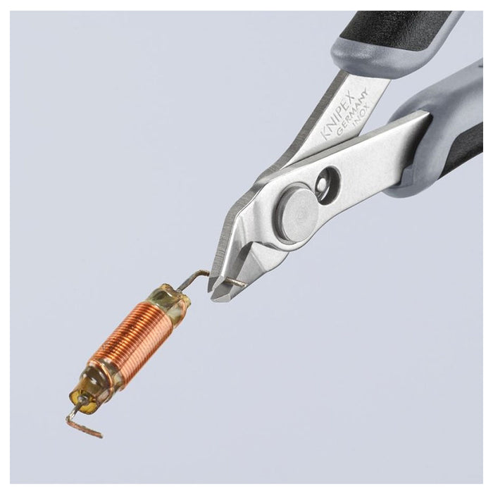 Kìm cắt linh kiện điện tử, chống tĩnh điện dòng Super Knips KNIPEX 78 03 125 ESD chiều dài 125mm, khả năng cắt từ 0.2mm - 1.6mm