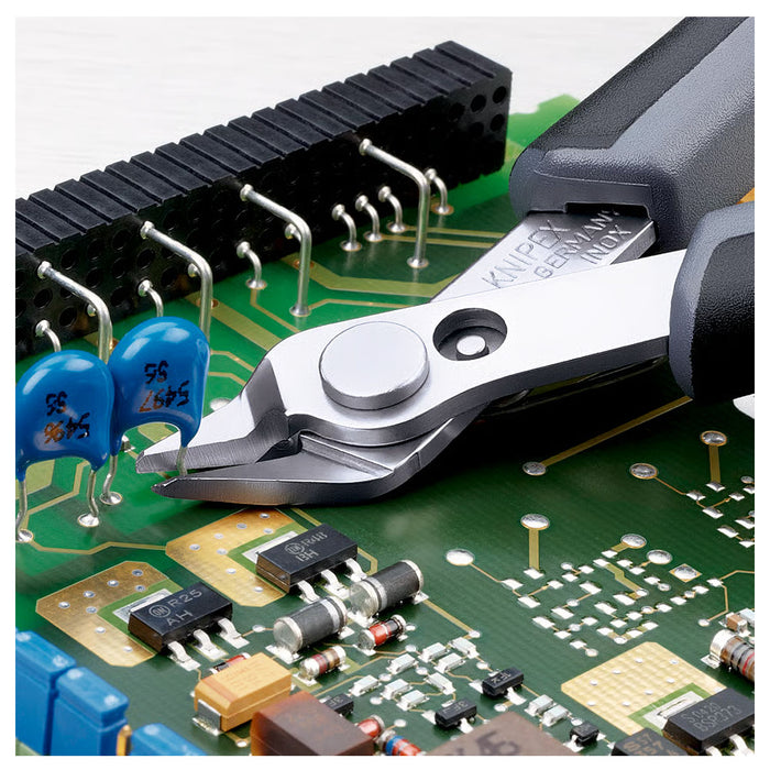 Kìm cắt linh kiện điện tử, chống tĩnh điện dòng Super Knips KNIPEX 78 03 125 ESD chiều dài 125mm, khả năng cắt từ 0.2mm - 1.6mm