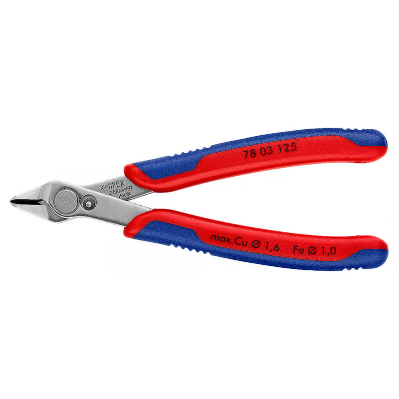 Kìm cắt linh kiện điện tử dòng Super Knips KNIPEX 78 03 125 chiều dài 125mm, khả năng cắt từ 0.2mm - 1.6mm