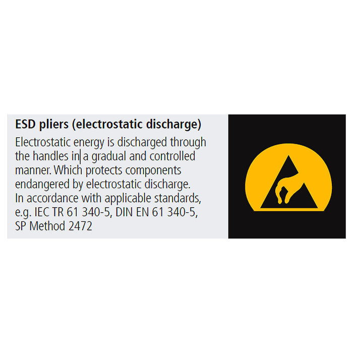 Kìm cắt linh kiện điện tử, chống tĩnh điện dòng Super Knips XL KNIPEX 78 03 140 ESD chiều dài 140mm, khả năng cắt từ 0.2mm - 2.1mm