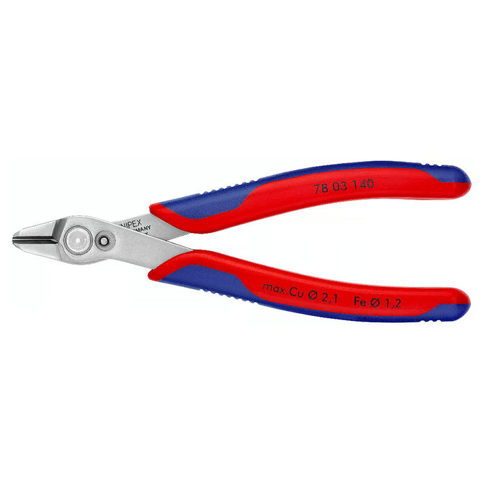 Kìm cắt linh kiện điện tử dòng Super Knips XL KNIPEX 78 03 140 chiều dài 140mm, khả năng cắt từ 0.2mm - 2.1mm