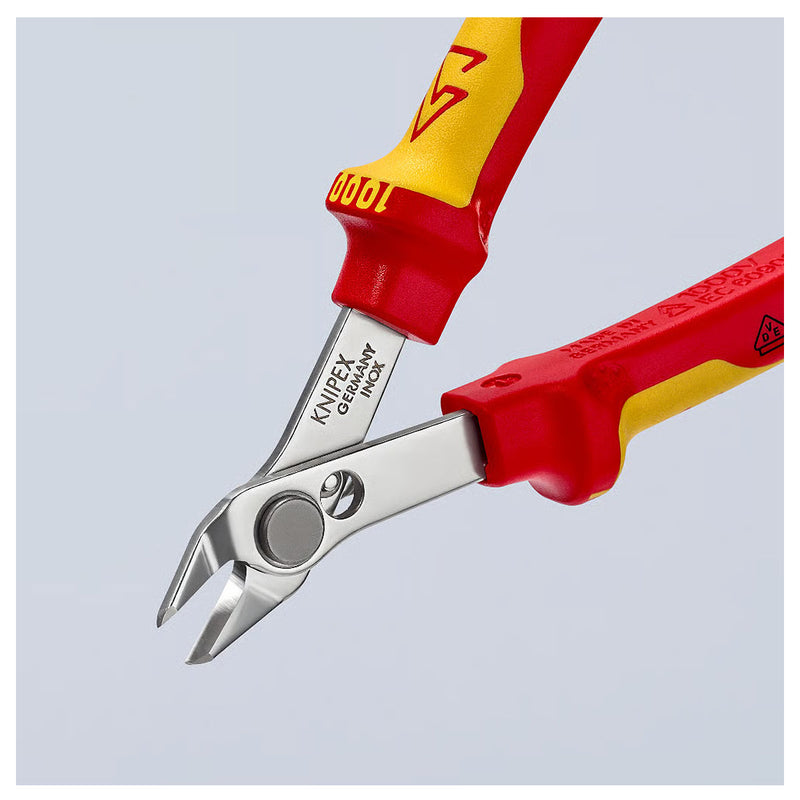 Kìm cắt linh kiện điện tử, cách điện 1000V dòng Super Knips KNIPEX 78 06 125 chiều dài 125mm, khả năng cắt từ 0.2mm - 1.6mm