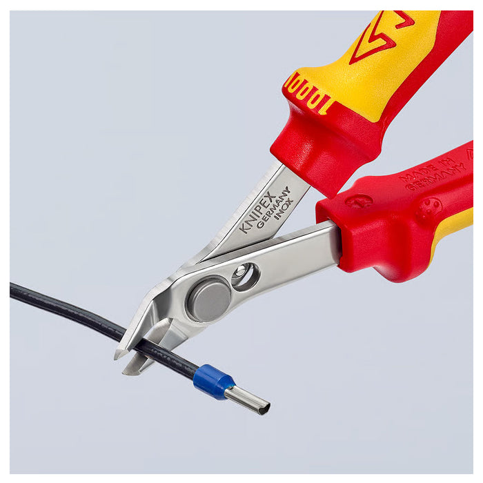 Kìm cắt linh kiện điện tử, cách điện 1000V dòng Super Knips KNIPEX 78 06 125 chiều dài 125mm, khả năng cắt từ 0.2mm - 1.6mm