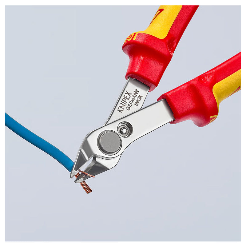 Kìm cắt linh kiện điện tử, cách điện 1000V dòng Super Knips KNIPEX 78 06 125 chiều dài 125mm, khả năng cắt từ 0.2mm - 1.6mm