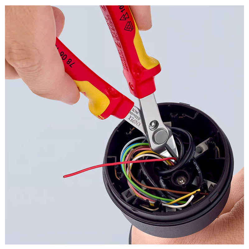 Kìm cắt linh kiện điện tử, cách điện 1000V dòng Super Knips KNIPEX 78 06 125 chiều dài 125mm, khả năng cắt từ 0.2mm - 1.6mm