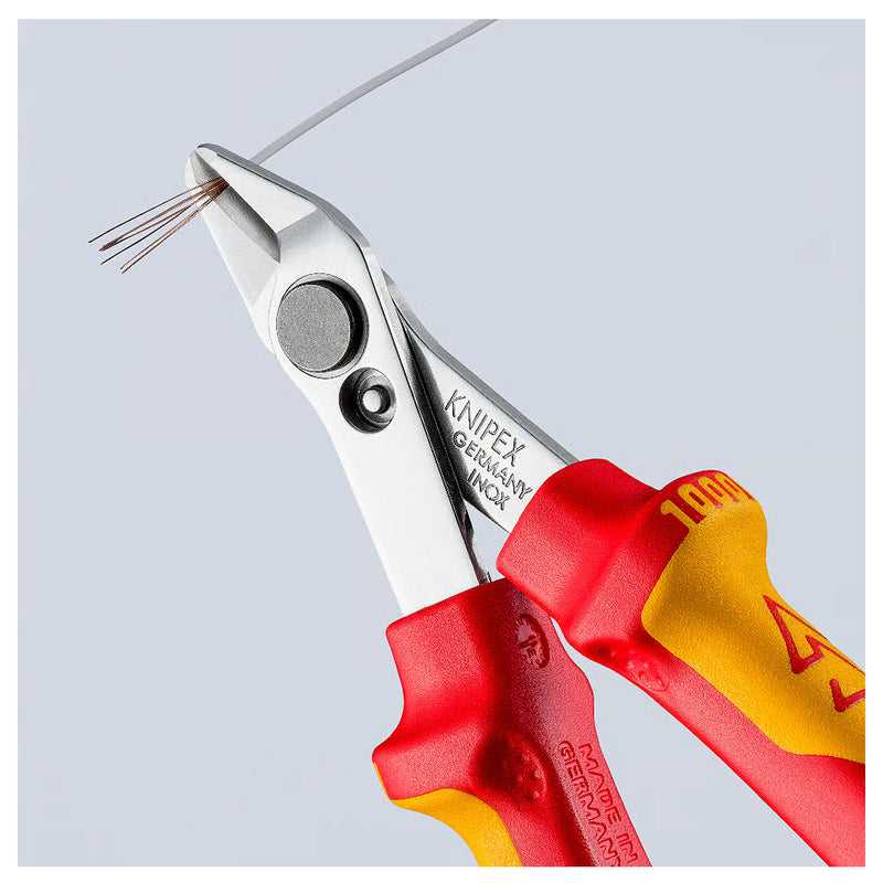 Kìm cắt linh kiện điện tử, cách điện 1000V dòng Super Knips KNIPEX 78 06 125 chiều dài 125mm, khả năng cắt từ 0.2mm - 1.6mm