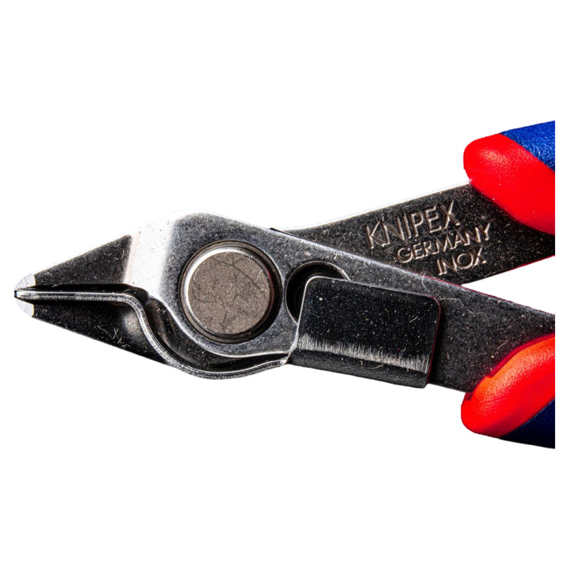 Kìm cắt linh kiện điện tử, có kẹp giữ dây dòng Super Knips KNIPEX 78 13 125 chiều dài 125mm, khả năng cắt từ 0.2mm - 1.6mm