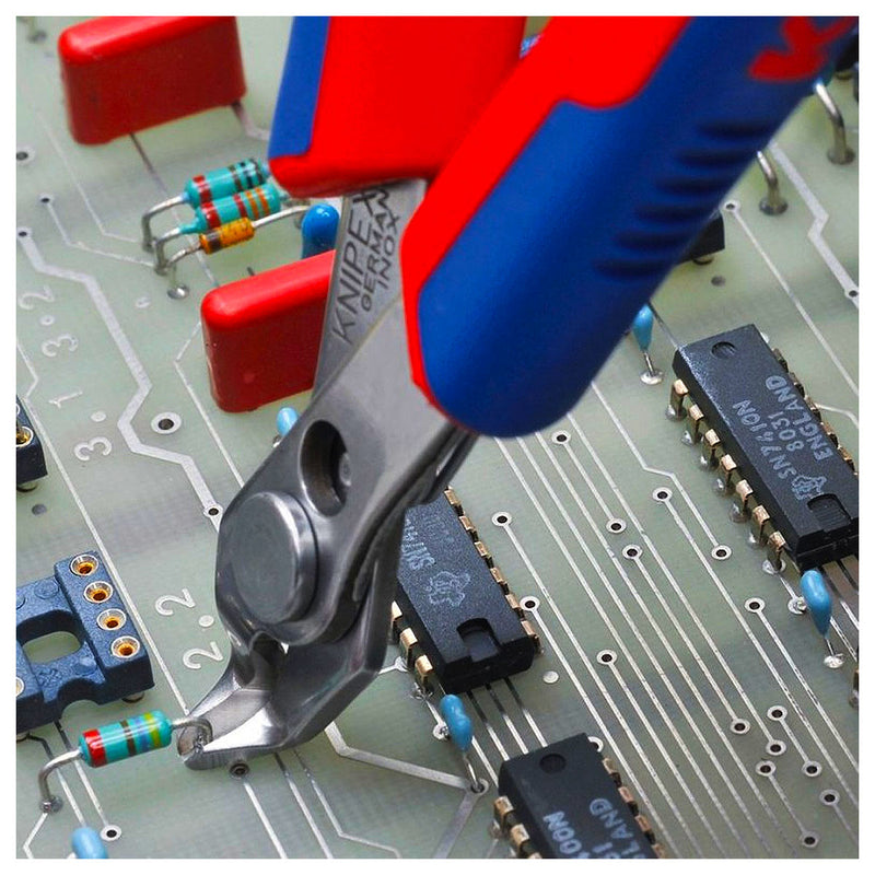 Kìm cắt linh kiện điện tử, mũi cong 60° dòng Super Knips KNIPEX 78 23 125 chiều dài 125mm, khả năng cắt từ 0.2mm - 1.0mm