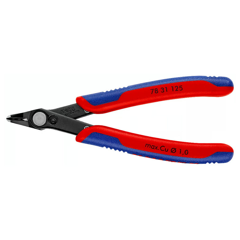 Kìm cắt linh kiện điện tử dòng Super Knips KNIPEX 78 31 125 chiều dài 125mm, khả năng cắt từ 0.2mm - 1.0mm