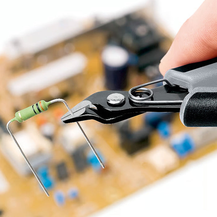 Kìm cắt linh kiện điện tử, chống tĩnh điện dòng Super Knips KNIPEX 78 61 125 ESD chiều dài 125mm, khả năng cắt từ 0.2mm - 1.6mm