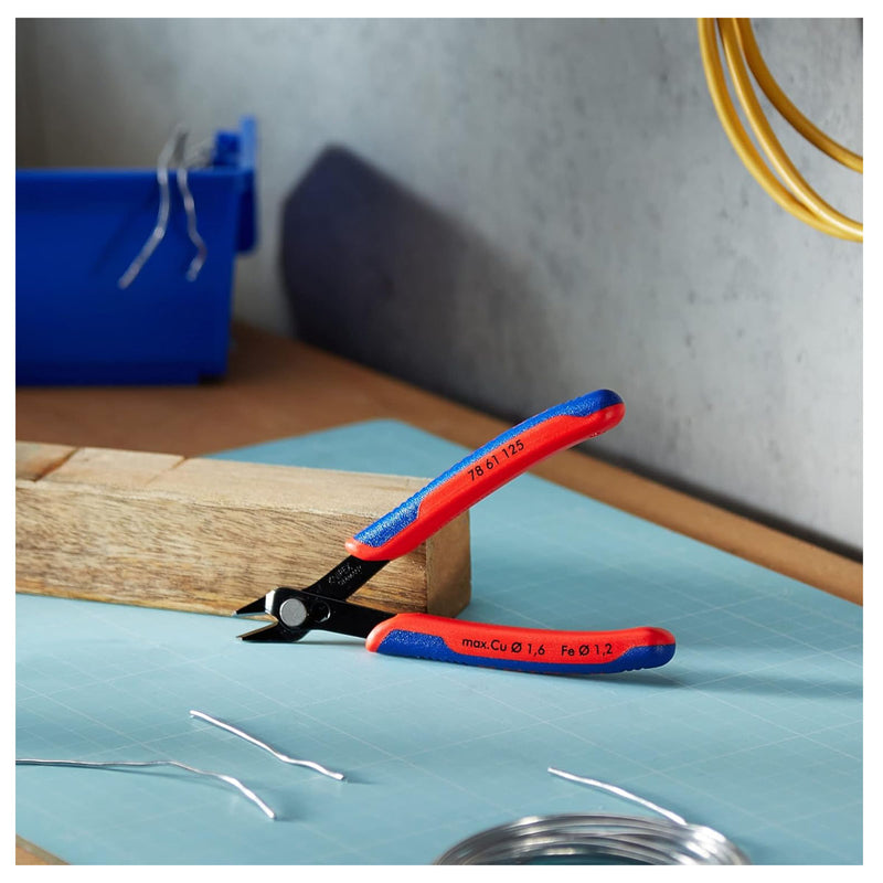Kìm cắt linh kiện điện tử dòng Super Knips KNIPEX 78 61 125 chiều dài 125mm, khả năng cắt từ 0.2mm - 1.6mm
