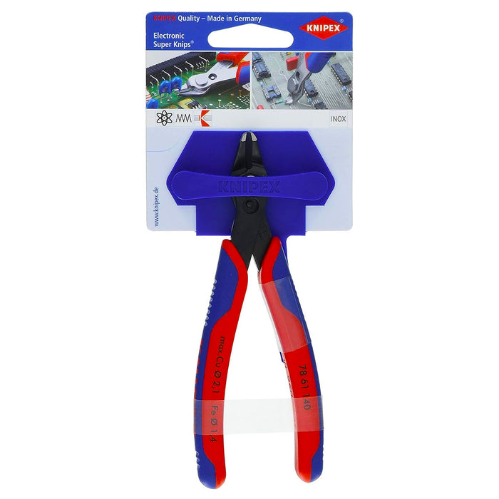 Kìm cắt linh kiện điện tử dòng Super Knips XL KNIPEX 78 61 140 chiều dài 140mm, khả năng cắt từ 0.2mm - 2.1mm