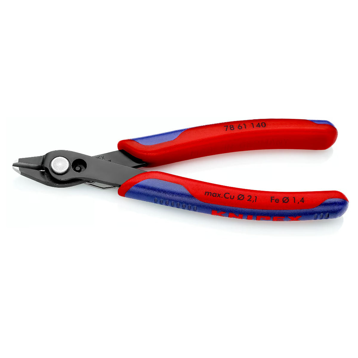 Kìm cắt linh kiện điện tử dòng Super Knips XL KNIPEX 78 61 140 chiều dài 140mm, khả năng cắt từ 0.2mm - 2.1mm