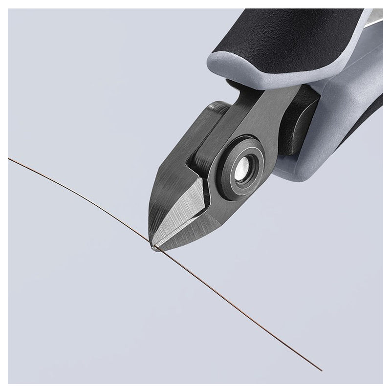 Kìm cắt linh kiện điện tử, chống tĩnh điện, đầu mũi nhỏ KNIPEX 79 02 120 ESD chiều dài 120mm, khả năng cắt từ 0.2mm - 1.4mm