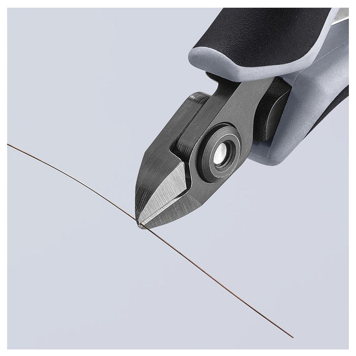 Kìm cắt linh kiện điện tử, chống tĩnh điện, đầu mũi nhỏ KNIPEX 79 02 120 ESD chiều dài 120mm, khả năng cắt từ 0.2mm - 1.4mm