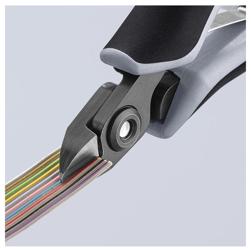 Kìm cắt linh kiện điện tử, chống tĩnh điện, đầu mũi nhỏ KNIPEX 79 02 120 ESD chiều dài 120mm, khả năng cắt từ 0.2mm - 1.4mm