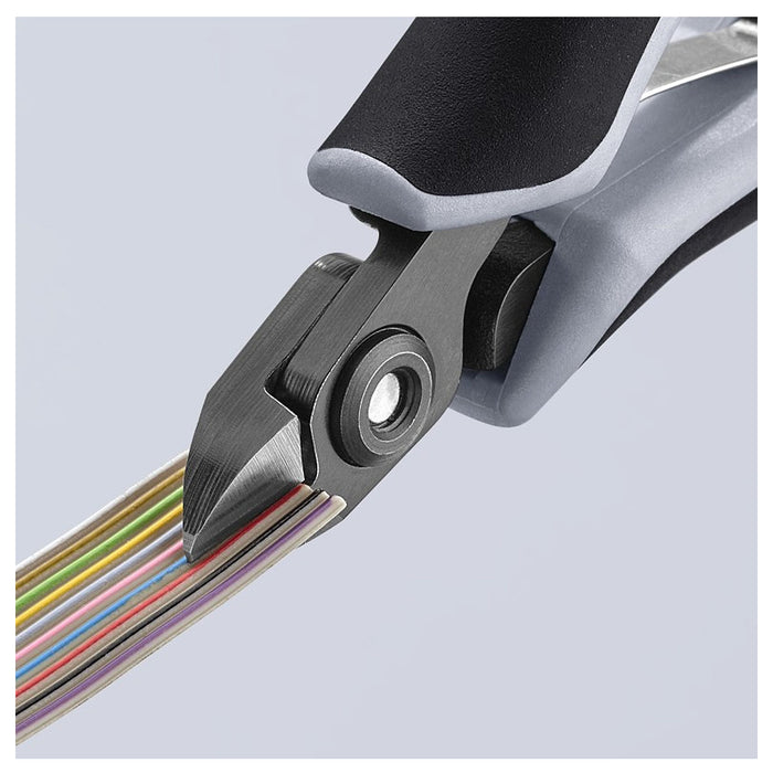 Kìm cắt linh kiện điện tử, chống tĩnh điện, đầu mũi nhỏ KNIPEX 79 02 120 ESD chiều dài 120mm, khả năng cắt từ 0.2mm - 1.4mm