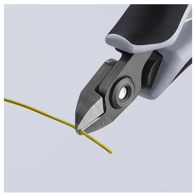 Kìm cắt linh kiện điện tử, chống tĩnh điện, đầu mũi nhỏ KNIPEX 79 02 120 ESD chiều dài 120mm, khả năng cắt từ 0.2mm - 1.4mm