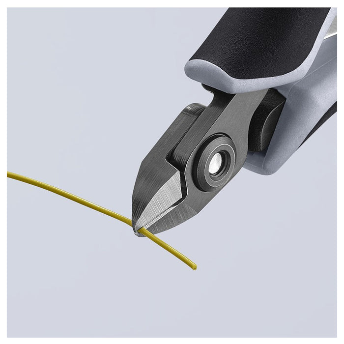 Kìm cắt linh kiện điện tử, chống tĩnh điện, đầu mũi nhỏ KNIPEX 79 02 120 ESD chiều dài 120mm, khả năng cắt từ 0.2mm - 1.4mm
