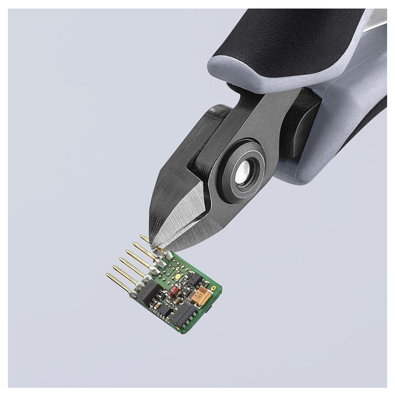 Kìm cắt linh kiện điện tử, chống tĩnh điện, đầu mũi nhỏ KNIPEX 79 02 120 ESD chiều dài 120mm, khả năng cắt từ 0.2mm - 1.4mm