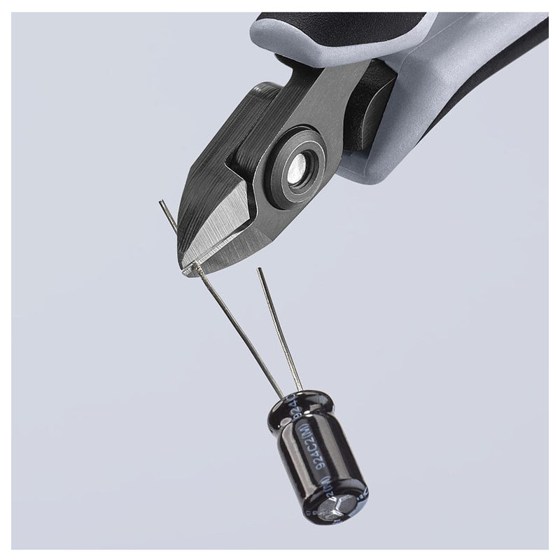 Kìm cắt linh kiện điện tử, chống tĩnh điện, đầu mũi nhỏ KNIPEX 79 02 120 ESD chiều dài 120mm, khả năng cắt từ 0.2mm - 1.4mm