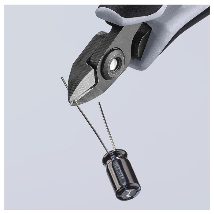 Kìm cắt linh kiện điện tử, chống tĩnh điện, đầu mũi nhỏ KNIPEX 79 02 120 ESD chiều dài 120mm, khả năng cắt từ 0.2mm - 1.4mm