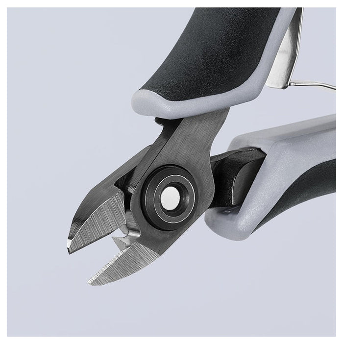 Kìm cắt linh kiện điện tử, chống tĩnh điện, đầu mũi nhỏ KNIPEX 79 02 120 ESD chiều dài 120mm, khả năng cắt từ 0.2mm - 1.4mm