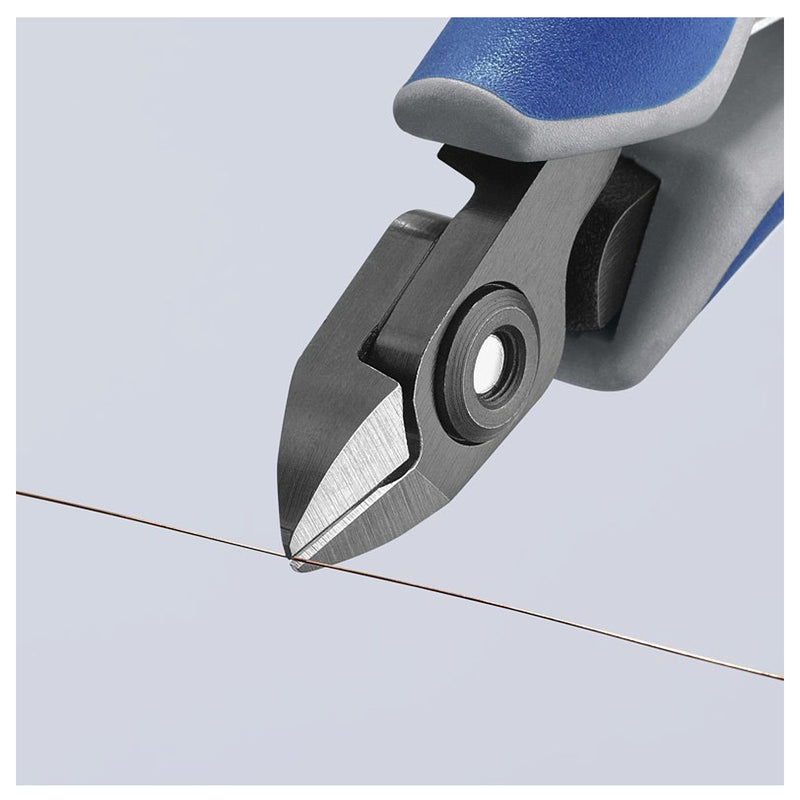 Kìm cắt linh kiện điện tử, có nang trợ lực, đầu mũi nhỏ KNIPEX 79 02 120 chiều dài 120mm, khả năng cắt từ 0.2mm - 1.4mm