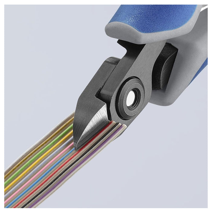 Kìm cắt linh kiện điện tử, có nang trợ lực, đầu mũi nhỏ KNIPEX 79 02 120 chiều dài 120mm, khả năng cắt từ 0.2mm - 1.4mm