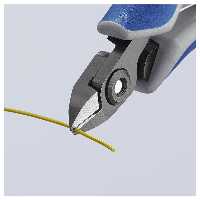 Kìm cắt linh kiện điện tử, có nang trợ lực, đầu mũi nhỏ KNIPEX 79 02 120 chiều dài 120mm, khả năng cắt từ 0.2mm - 1.4mm
