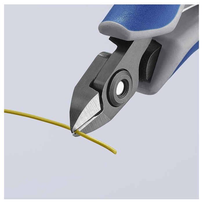 Kìm cắt linh kiện điện tử, có nang trợ lực, đầu mũi nhỏ KNIPEX 79 02 120 chiều dài 120mm, khả năng cắt từ 0.2mm - 1.4mm