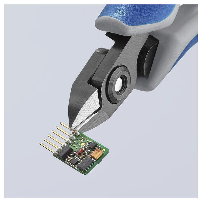 Kìm cắt linh kiện điện tử, có nang trợ lực, đầu mũi nhỏ KNIPEX 79 02 120 chiều dài 120mm, khả năng cắt từ 0.2mm - 1.4mm