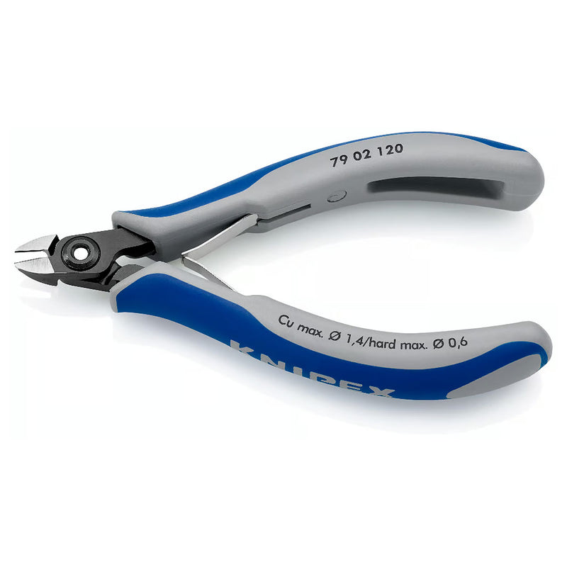 Kìm cắt linh kiện điện tử, có nang trợ lực, đầu mũi nhỏ KNIPEX 79 02 120 chiều dài 120mm, khả năng cắt từ 0.2mm - 1.4mm