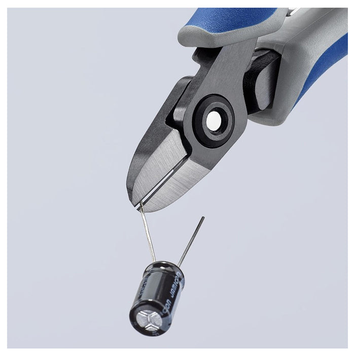 Kìm cắt linh kiện điện tử, có nang trợ lực, đầu mũi tròn KNIPEX 79 02 125 chiều dài 125mm, khả năng cắt từ 0.2 - 1.7mm