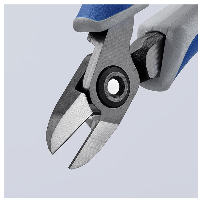 Kìm cắt linh kiện điện tử, có nang trợ lực, đầu mũi tròn KNIPEX 79 02 125 chiều dài 125mm, khả năng cắt từ 0.2 - 1.7mm