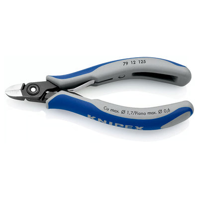 Kìm cắt linh kiện điện tử, có nang trợ lực chuyên dùng cắt dây cứng và dây piano KNIPEX 79 12 125 chiều dài 125mm