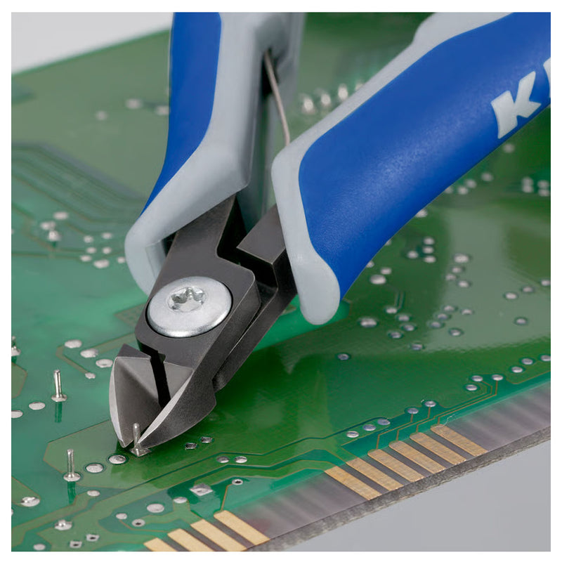 Kìm cắt linh kiện điện tử, có nang trợ lực, đầu mũi nhỏ KNIPEX 79 22 120 chiều dài 120mm, khả năng cắt từ 0.1mm - 1.3mm