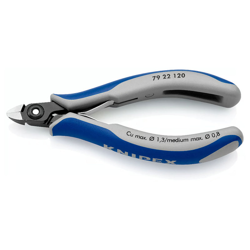 Kìm cắt linh kiện điện tử, có nang trợ lực, đầu mũi nhỏ KNIPEX 79 22 120 chiều dài 120mm, khả năng cắt từ 0.1mm - 1.3mm