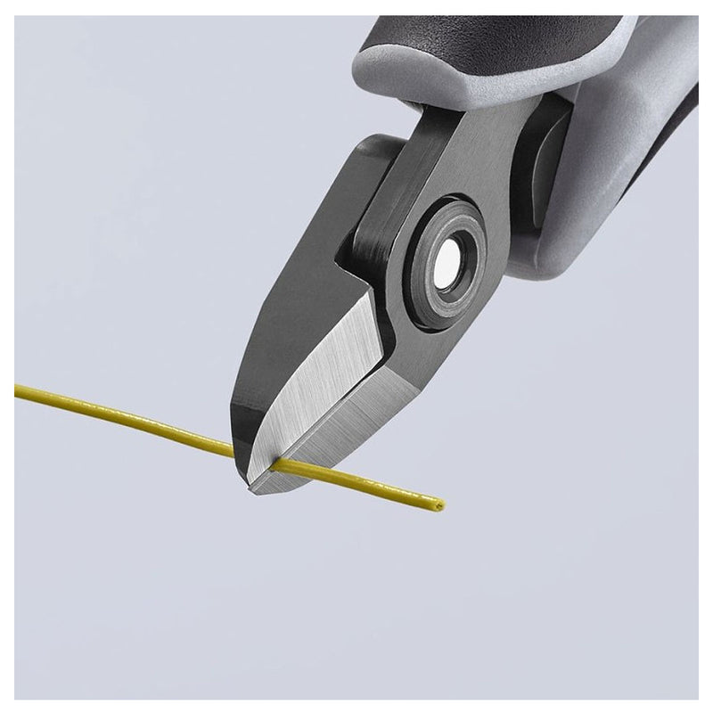 Kìm cắt linh kiện điện tử, chống tĩnh điện, đầu mũi tròn KNIPEX 79 22 125 ESD chiều dài 125mm, khả năng cắt từ 0.1mm - 1.7mm