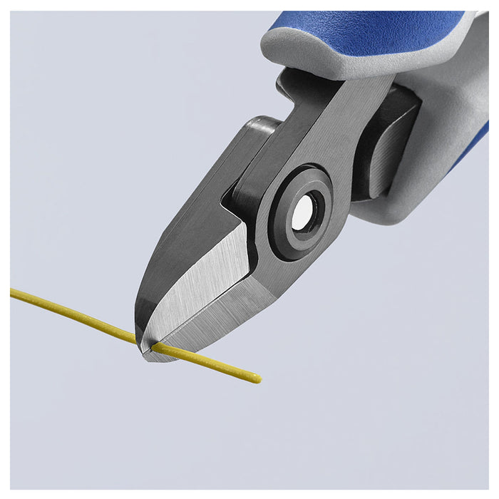 Kìm cắt linh kiện điện tử, có nang trợ lực, đầu mũi tròn KNIPEX 79 22 125 chiều dài 125mm, khả năng cắt từ 0.1mm - 1.7mm