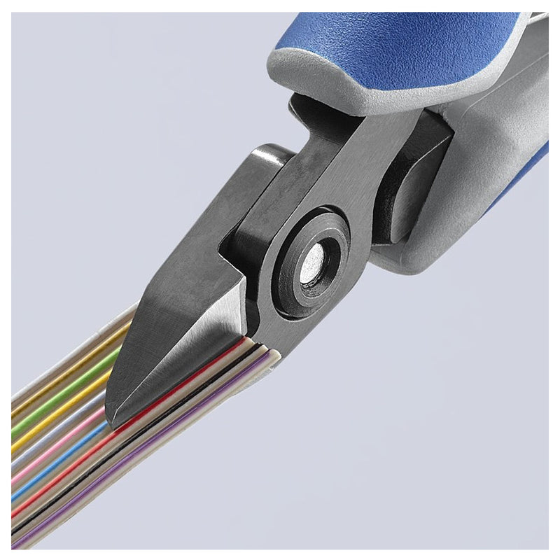 Kìm cắt linh kiện điện tử, có nang trợ lực, đầu mũi nhọn KNIPEX 79 42 125 chiều dài 125mm, khả năng cắt từ 0.1mm - 1.5mm