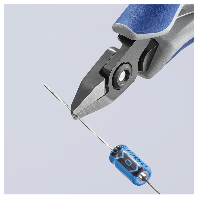 Kìm cắt linh kiện điện tử, có nang trợ lực, đầu mũi nhọn KNIPEX 79 42 125 chiều dài 125mm, khả năng cắt từ 0.1mm - 1.5mm