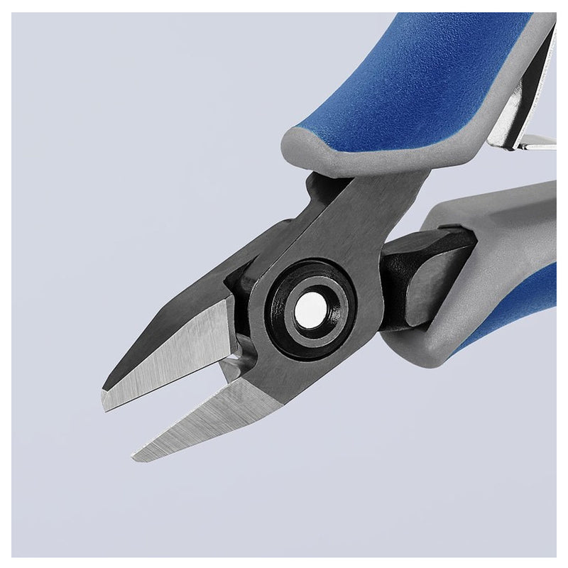 Kìm cắt linh kiện điện tử, có nang trợ lực, đầu mũi nhọn KNIPEX 79 42 125 chiều dài 125mm, khả năng cắt từ 0.1mm - 1.5mm
