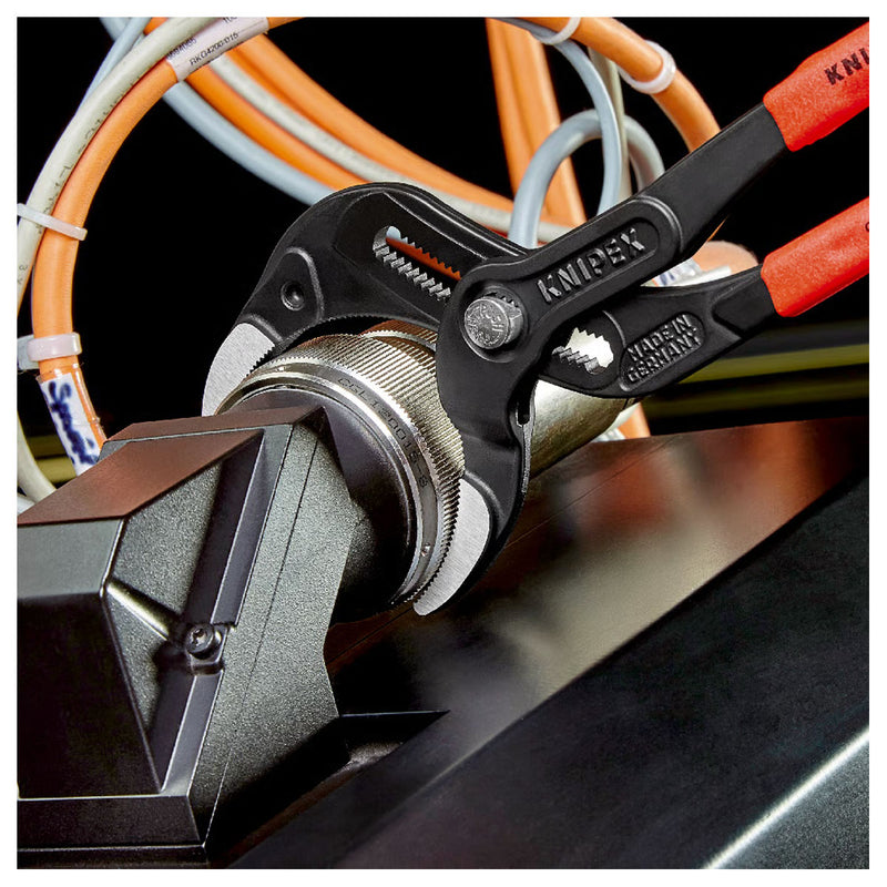 Kìm mỏ quạ, chuyên dùng mở ống Siphon KNIPEX 81 01 250 chiều dài 250mm, mạ đen nhám, tay cầm bọc nhựa chống trượt